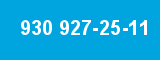 930 927-25-11